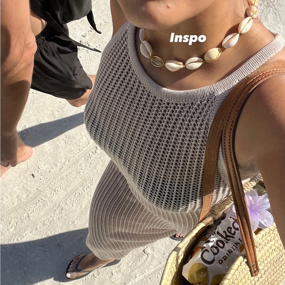 Tahari Dresses & Skirts - TAHARI Knit Beach Coverup Sleeveless Maxi Dress size Small